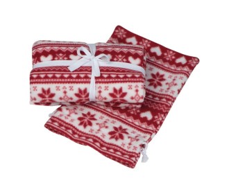 Xριστουγεννιάτικη κουβέρτα fleece κόκκινη 130χ170εκ. Xριστουγεννιάτικη κουβέρτα fleece κόκκινη 130χ170εκ.