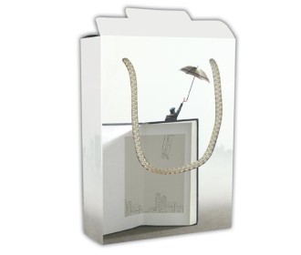 Next χάρτινη τσάντα κουτί Βιβλίο ομπρέλα Υ24,5x18,5x5εκ. Δυνατότητα εκτύπωσης