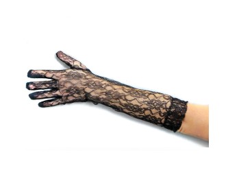 Γάντια μακρυά δαντελωτά μαύρα Γάντια μακρυά δαντελωτά μαύρα