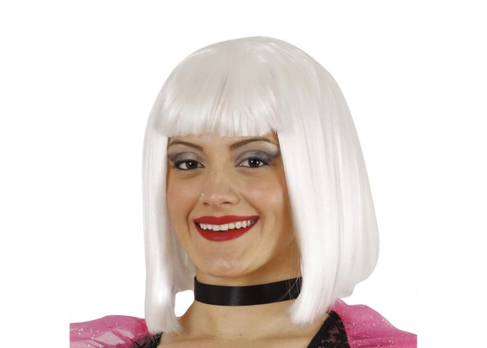 Περούκα καρέ λευκή Περούκα καρέ λευκή