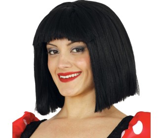 Περούκα καρέ μαύρη Περούκα καρέ μαύρη
