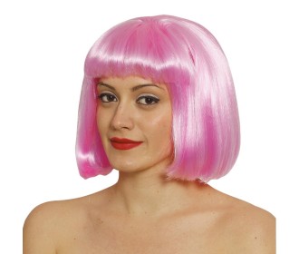 Περούκα καρέ ροζ Περούκα καρέ ροζ