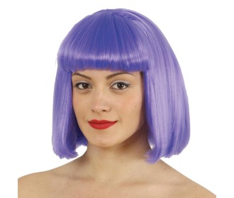 Περούκα καρέ μωβ Περούκα καρέ μωβ