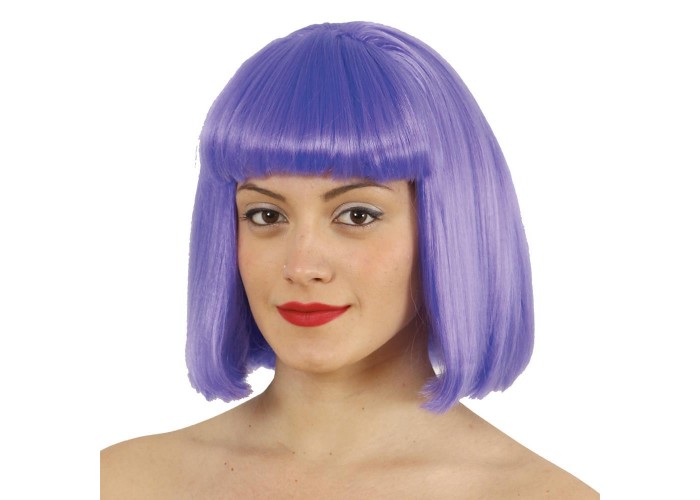 Περούκα καρέ μωβ Περούκα καρέ μωβ