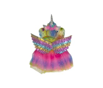 Σετ μονόκερος με φόρεμα, στέκα και φτερά ροζ Σετ μονόκερος με φόρεμα, στέκα και φτερά ροζ