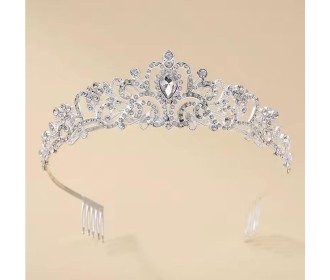Κορώνα μεταλλική ασημί