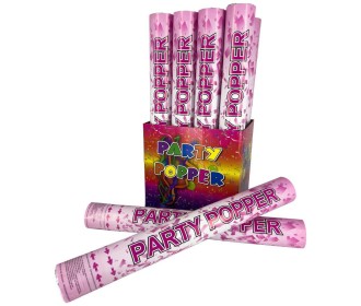 Φαντασμαγορικός κύλινδρος μεταλλιζέ ροζ 40εκ.