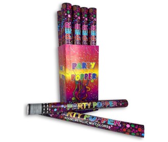 Φαντασμαγορικός κύλινδρος μεταλλιζέ βούλες 60εκ.