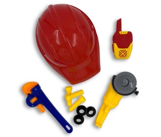 Καπέλο με σετ εργαλείων Μάστορα κόκκινο