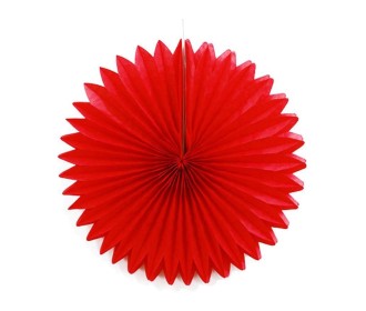 Χάρτινος αποκριάτικος ήλιος κόκκινος 35εκ.