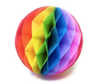 Χάρτινη μπάλα πολύχρωμη 30εκ.