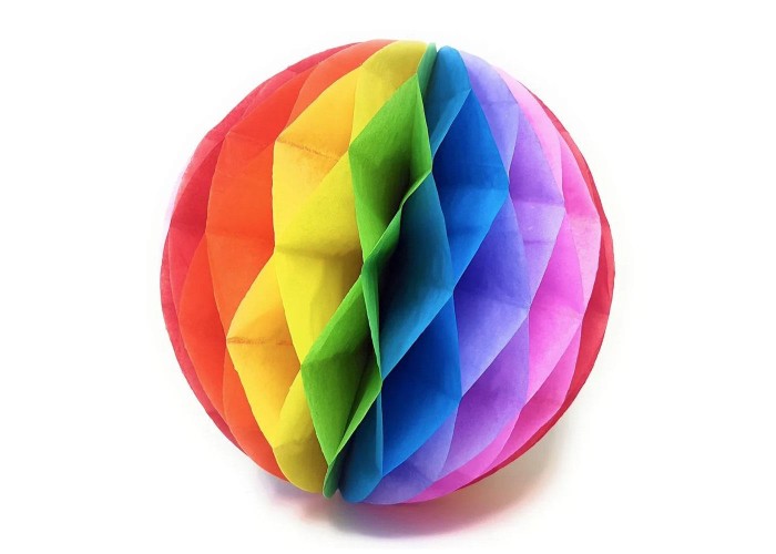 Χάρτινη μπάλα πολύχρωμη 30εκ.