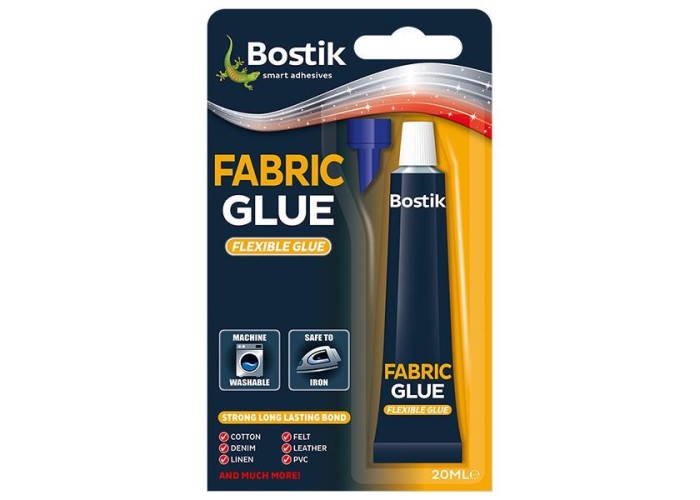 Bostik κόλλα υφασμάτων με βάση φυσικό λατέξ σε σωληνάριο 20ml