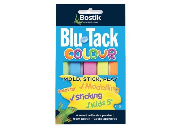 Bostik επαναχρησιμοποιήσιμη κόλλα Blu-Tack colour 75gr. Bostik επαναχρησιμοποιήσιμη κόλλα Blu-Tack colour 75gr.