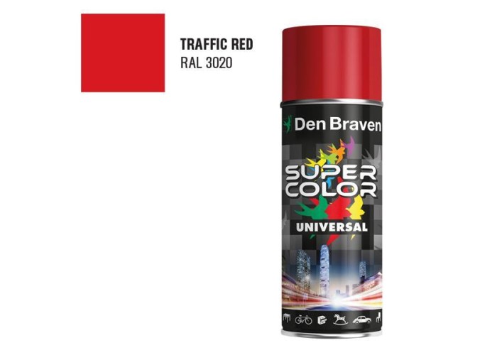 Den Braven SC UNIVERSAL ακρυλικό σπρέι κόκκινο 400ml Den Braven SC UNIVERSAL ακρυλικό σπρέι κόκκινο 400ml