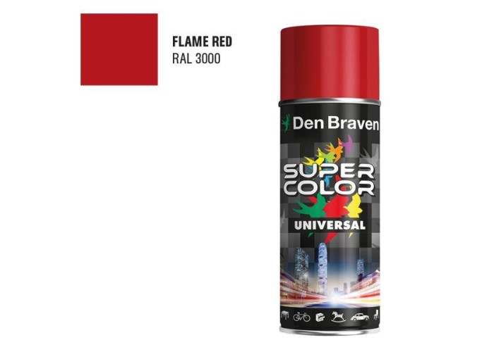 Den Braven SC UNIVERSAL ακρυλικό σπρέι έντονο κόκκινο 400ml Den Braven SC UNIVERSAL ακρυλικό σπρέι έντονο κόκκινο 400ml