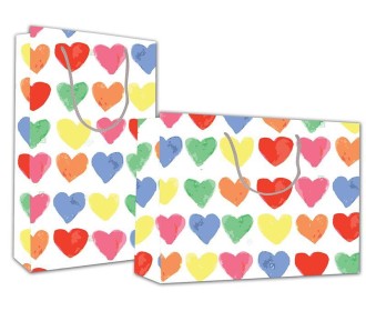 Next χάρτινη τσάντα Καρδούλες Υ41x24,5x9