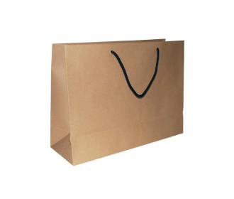 Next χάρτινη τσάντα κραφτ με κορδόνι Υ26x36x12εκ.