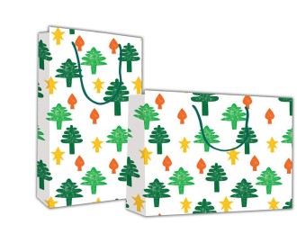 Next χάρτινη τσάντα Χριστουγεννιάτικα δέντρα Υ40x46x14