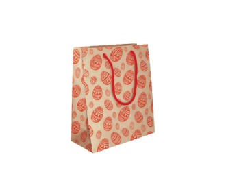 Next χάρτινη τσάντα κραφτ Πασχαλινά αυγά Υ13x10x5εκ.