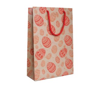 Next χάρτινη τσάντα κραφτ Πασχαλινά αυγά Υ41x24,5x9εκ.