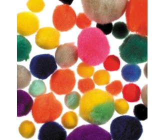 Πομ πον 100τεμάχια σε διάφορα χρώματα Πομ πον 100τεμάχια σε διάφορα χρώματα