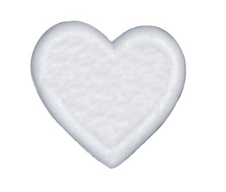 Καρδιά πολυστιρένης 85x80χιλ. Καρδιά πολυστιρένης 85x80χιλ.