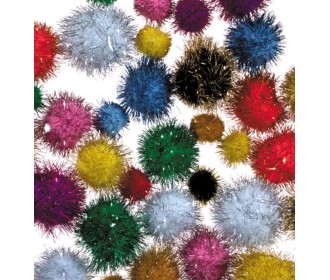 Πομ πον μεταλλιζέ 100τεμ. σε διάφορα χρώματα Πομ πον μεταλλιζέ 100τεμ. σε διάφορα χρώματα