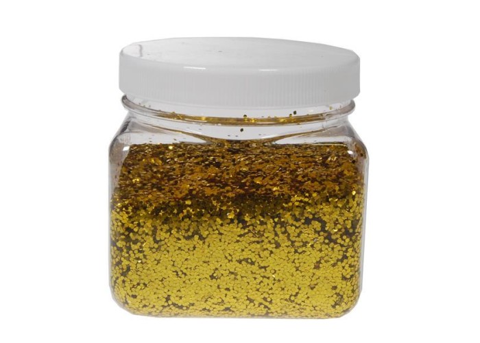 Χρυσόσκονη σε νιφάδες 1χιλ. χρυσή 200gr.
