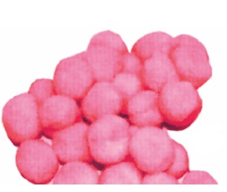 Πομ πομ 3εκ. φουξ 100 τεμάχια