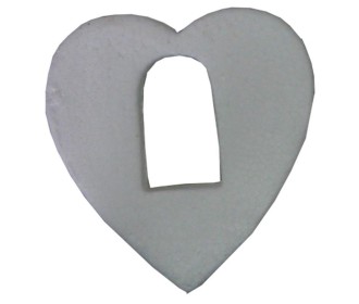 Καρδιά πολυστιρένης-φελιζόλ με τρύπα 8,5x9x1.5εκ. Καρδιά πολυστιρένης-φελιζόλ με τρύπα 8,5x9x1.5εκ.