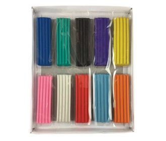 Πλαστελίνη 10 χρώματα, 200γρ. Πλαστελίνη 10 χρώματα, 200γρ.