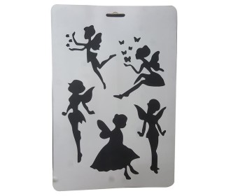 Στένσιλ απο πολυπροπυλένιο Α4 νεράιδες Στένσιλ απο πολυπροπυλένιο Α4 νεράιδες