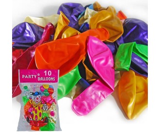 Μπαλόνια περλέ Ø30εκ, 10 χρώματα κοκτέηλ