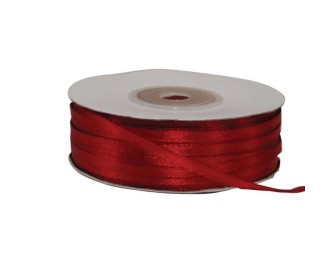 Κορδέλα σατέν διπλής όψης με ούγια μπορντώ 3χιλ.x100μ. Κορδέλα σατέν διπλής όψης με ούγια μπορντώ 3χιλ.x100μ.