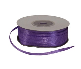 Κορδέλα σατέν διπλής όψης με ούγια μωβ 3χιλ.x100μ. Κορδέλα σατέν διπλής όψης με ούγια μωβ 3χιλ.x100μ.