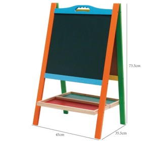 Πίνακας παιδικός διπλός χρωματιστός 76x45x6εκ.