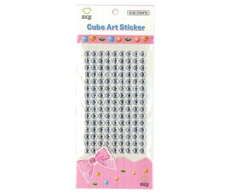 Στρας Ø5mm αυτοκόλλητα λευκά 135τεμ/blister Στρας Ø5mm αυτοκόλλητα λευκά 135τεμ/blister