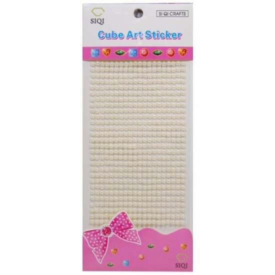 Πέρλες Ø4mm αυτοκόλλητα λευκά 560τεμ/blister Πέρλες Ø4mm αυτοκόλλητα λευκά 560τεμ/blister