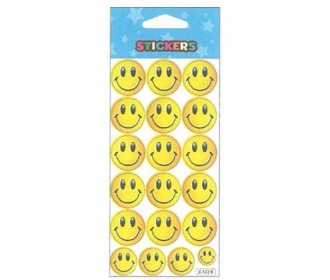 Στίκερ αυτοκόλλητες φατσούλες κίτρινες 7x13εκ.