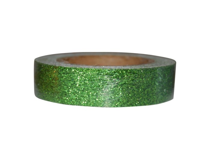 Αυτοκόλλητη ταινία glitter 1,5εκ., 2μέτρα πράσινο