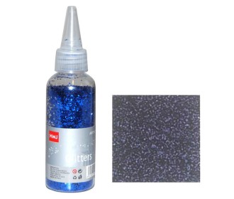 Glitter σκόνη 1/64'' σε μπουκάλι μπλε 40γρ.