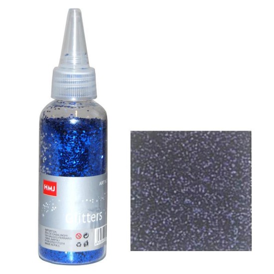 Glitter σκόνη 1/64'' σε μπουκάλι μπλε 40γρ. Glitter σκόνη 1/64'' σε μπουκάλι μπλε 40γρ.