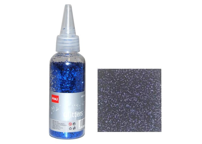 Glitter σκόνη 1/64'' σε μπουκάλι μπλε 40γρ. Glitter σκόνη 1/64'' σε μπουκάλι μπλε 40γρ.