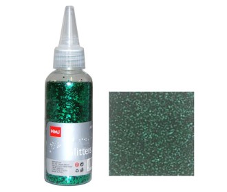Glitter σκόνη 1/64'' σε μπουκάλι πράσινο 40γρ.