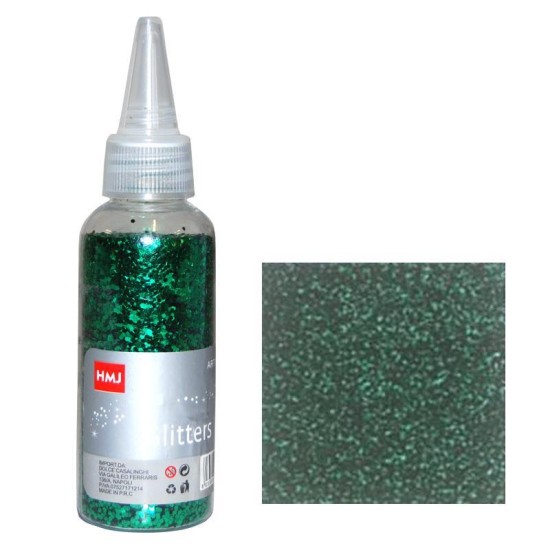 Glitter σκόνη 1/64'' σε μπουκάλι πράσινο 40γρ. Glitter σκόνη 1/64'' σε μπουκάλι πράσινο 40γρ.