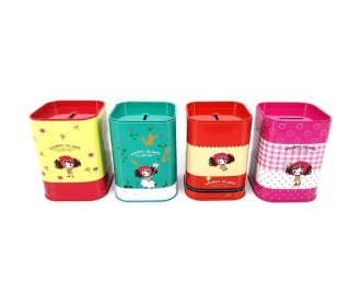 Κουμπαράς μεταλλικός κοκτέηλ 4 σχέδια Υ10,5x7.5εκ. Κουμπαράς μεταλλικός κοκτέηλ 4 σχέδια Υ10,5x7.5εκ.