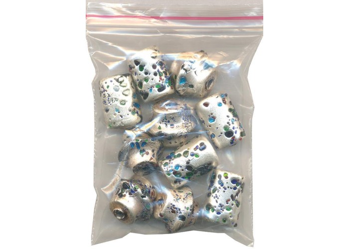 Χάντρες silver foil 90γρ. κοκτέηλ 2 σχέδια 10 τεμάχια Χάντρες silver foil 90γρ. κοκτέηλ 2 σχέδια 10 τεμάχια