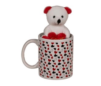 Κούπα κεραμική με αρκουδάκι Ø8x10εκ.