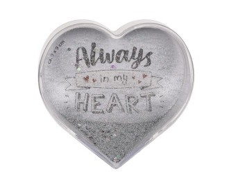 Κορνίζα 3D με νερό και glitter για φωτογραφία  9x9εκ.